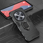 KEYSION P&otilde;rutuskindel armor &uuml;mbris Xiaomi POCO C75 pehme silikoon+PC r&otilde;nga statiivi hoidja telefoni tagakaas POCO C75 jaoks for POCO C75 punane