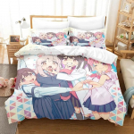 Onimai Ma olen n&uuml;&uuml;d su &otilde;de! Voodipesukomplekt &Uuml;hekohaline Kahekohaline T&auml;issuuruses Kuninganna Kuningas Suurus Voodikomplekt T&auml;iskasvanu Laps Magamistuba Tekikoti Komplektid 3D Anime 70x133cm 2pcs