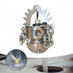 Kanalisatsioonipuhastusotsik p&ouml;&ouml;rleva funktsiooniga 1 2 70L min