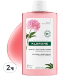 Klorane Peony Sensitive Scalp Shampoo, 400ml, 2 tk white
