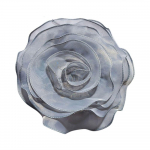 3D organza kangas kunstlik roosi&otilde;ie paiks rinna&otilde;is 27CM pulmakleidi kaela kaunistus DIY &otilde;mblemise aplikatsioon pross aksessuaarid hall v&auml;rv