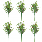 6 tk v&otilde;lts m&auml;nnioksi k&auml;bidega, kunstlikud seedrioksad, plastik, 45 cm, j&otilde;uludeks, kodu kaunistamiseks