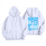 Naiste mood Naiste kerge pikkade varrukatega taskutega pullover Preppy graafiline kapuuts L must