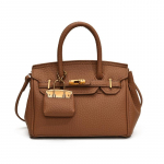 Moodne plaatinakott Naiste s&uuml;gis- ja talvine lihtne vabaaja mitmek&uuml;lgne v&auml;lismaise stiili &otilde;lakott Small 19.5 * 9.5 * 13 pruun