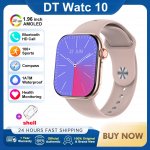 2024 10. seeria nutikell meeste m&auml;lu muusikavideo GPS juhtmeta laadimine IP68 veekindel Bluetooth k&otilde;ne nutikell Silicone strap