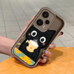 Pehme silikoonist ruudukujulise redeliga printimismustriga telefoni korpus, t&auml;iskaanega kaamera p&otilde;rutuskindel kaitse kummist &uuml;mbris Xiaomi Redmi jaoks Xiaomi Poco X4 NFC pruun