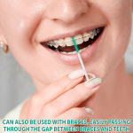 100 tk/karp hammastevahelised silikoonharjad Hambaorkid Harja hammastevahe niidiga Suupuhastusvahendid one size