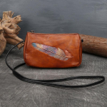 Naiste &otilde;lakott Ehtsast Nahast Pealmine Kiht Lehma Nahk Ristkott Naiste Vintage Ruudukujuline Kott pruun