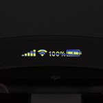 WIFI signaal mobiiltelefoni aku m&auml;rk Auto &otilde;&otilde;nes kleebis tagaaken l&auml;bipaistev auto kleebis esiklaasi peegeldav kleebis 25cm