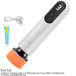 Mini auto poleerimismasin Juhtmeta K&auml;eshoitav Auto Vahatamine Poleerimine Lihvimismasin 3 Reguleeritavat Kiirust 12000 p/min 2000 mAh Aku