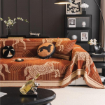 Funda Sofa Home Chenille Horse Print Diivanmatt Viska Tekid Kogu hooaja telkimine Piknikutekk Diivani kate S&uuml;gis 180x130