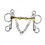 Horse Bit koos &auml;&auml;rekonksu ketiga kulumiskindlad rakmed 12,7 cm snaffle koolitus