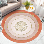 Elutoa &uuml;mmargune vaip Paks voodi vaibad Pehmed libisemisvastased &uuml;mmargused p&otilde;randavaibad Lipsu v&auml;rvimismatt diameter 120CM