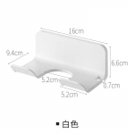 Vannitoa f&ouml;&ouml;ni riiul Pole vaja f&ouml;&ouml;nihoidjat Multifunktsionaalsed seinariiulid vannitoa du&scaron;itarvikute jaoks valge