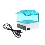 15W 4-auguline automaatne kanamuna inkubaator temperatuurikontrolliga kanamunade haudeaparaat EL-pistikuga S blue