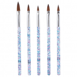 5 tk k&uuml;&uuml;nte maalimise joonistuspintsel Kodusalongis kaasaskantav DIY nailonist k&uuml;&uuml;nekunsti pintsli komplekt