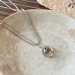 Elegantne kahekihiline Tiger Eye Stone kaelakee &ndash; Korea retro stiil naistele X1345 h&otilde;be