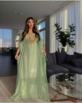 Stiilne Pikk Maroko Dubai Farasha Kaftani Kleit Abaya K&auml;sit&ouml;&ouml;ga Kleit Islami XS mereroheline v&auml;rv