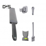 Lihal&otilde;ikur Reguleeritava paksusega lihal&otilde;ikur koos teritajaga k&ouml;&ouml;giviljal&otilde;ikuriga koduk&ouml;&ouml;gi roostevabast terasest mitmek&uuml;lgne viilutamist&ouml;&ouml;riist must