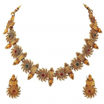 18k kullatud Viimane stiilne uhke kaelakee Traditsiooniline kaelakee Ehtekomplekt naistele