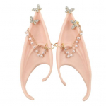 1 paar p&auml;kapiku k&otilde;rvu lateksist cosplay teravate k&otilde;rvadega p&auml;kapiku haldjast k&otilde;rvad k&otilde;rvar&otilde;ngastega ihukarva