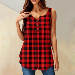 Naiste mood plisseeritud varrukateta vabaaja T-s&auml;rk vest n&ouml;&ouml;bitav topp L sinine