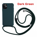 Crossbody Lanyard silikoon&uuml;mbris iPhone'ile 16 15 14 13 12 11 Pro Max XSMAX XR 8 7 Samsung S25 S24 S23 S22 S21 Ultra Plus S21FE A15 A55 A16 A53 A14 A54 iPhone 16