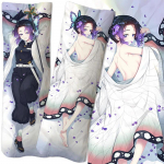 Anime Demon Slayer Kochou Shinobu figuur v&otilde;rdse keha kallistatav kehapadi padjap&uuml;&uuml;r kahepoolne 3D-tr&uuml;kk DIY kahem&otilde;&otilde;tmeline seksikas kingitus 50x150cm pillowcase