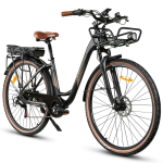 SAMEBIKE RS-A07 E-jalgratas 500W 36V13AH Linnareisideks Elektrijalgratas T&auml;iskasvanutele 28-tolline Suure Rehiga Kolmekordse Amortisaatoriga Elektrijalgratas must