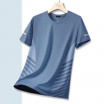 Meeste suvine Ice Silk Quick-Dry hingav vabas vormis T-s&auml;rk 5XL