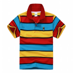 Laste Euroopa ja Ameerika stiilis puuvillane triibuline polo T-s&auml;rk &ndash; kevad/suvi, sobib lastele ja teismelistele. Size 16, Height 130 cm