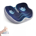 Coussin de si&egrave;ge orthop&eacute;dique - Coccyx - Mousse &agrave; m&eacute;moire de forme - Ergonoomiline - V&auml;simusvastane - Bleu sinine