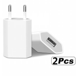 2-5 tk 5V 1A Eu AC kodu reisi USB seinakontaktlaadija iPhone 6 7 8 plus x xr 11 12 13 14 jaoks 2PCS EU