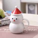 J&otilde;ulukingitused Loov Joonisfilm Lumememm Keraamiline Tass Kontori Kohvi Piima Keraamiline Tass Kaane ja Korgiga Kruus 301-400ml