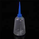 250 ml plastist l&auml;bipaistva otsikuga aplikaatorpudel plastist pigistatav pudel otsakorgiga k&auml;sit&ouml;&ouml; jaoks, kunsti jaoks, liimimiseks, mitmeotstarbeline, t&auml;idetav, t&uuml;hi sinine