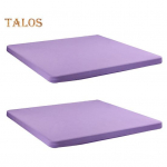 2 tk Veniv Liibuv Lauakate 34x34 tolli Ruudukujuline Laudlina Elastse Servaga &Uuml;hev&auml;rviline Lauakate K&ouml;&ouml;ki S&ouml;&ouml;gituppa Piknikule Terrassile V&auml;litingimustesse kollane