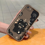 Pehme silikoonist ruudukujuline redelprintimismuster telefoni korpus, t&auml;iskaanega kaamera p&otilde;rutuskindel kaitse kummist &uuml;mbris iPhone Infinix Tecno OnePlus jaoks Motorola Moto G15 pruun