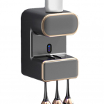 Automaatne hambapasta dosaator Elektriline sensor Seinale paigaldatav hambapasta dosaator C-t&uuml;&uuml;pi laadimisega Automaatne intelligentse jaoks must