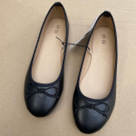 Elegantne Bowknot Ballerina naiste lamedad &uuml;mmargused varbad, mugavad libisevad naiste p&auml;ssid Nahast &uuml;ksikud muulakingad 36