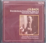 CD DEUTSCHE BACHSOLISTEN, HELMUT WINSC - Jsbach Brandenburg Konertod nr 4 COCO78022 COLUMBIA 1993 Jaapan Klassikaline Kasutatud