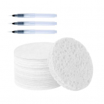 Vahttekstuuriga t&uuml;hi maalipaber 3D joonistamiseks maagiline l&otilde;uend k&auml;snaga ja veepintsel valge puhvis maalipaber lastele t&auml;iskasvanutele DIY kunsti- ja k&auml;sit&ouml;&ouml;tarbed B