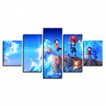 Seinakunsti plakat raamitud HD-tr&uuml;kised Maalimine 5 t&uuml;kki Anime &uuml;hes t&uuml;kis tegelased pildid Moodne modulaarne l&otilde;uend elutoa sisustus 20x35cm*2 20x45cm*2 20x55cm*1