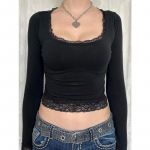 YYFS Naistemood vabaaja kevad-s&uuml;gis &uuml;hev&auml;rvilise tr&uuml;kiga pikkade varrukatega kandilise kraega pluusid ja s&auml;rgid XS