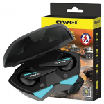 Awei Słuchawki Bluetooth 5.0 T23 Tws+ Stacja Dokująca Gamingowe Czarny/Black