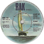 7-tolline plaat TONY KENNY - Heart Of Stone RAK144 RAK 1973 UK Pop Kasutatud
