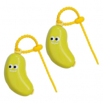 2 tk L&otilde;bus banaanikujuline hambaharjakate Kompaktne kaasaskantav hambaharja kaitsekate hambapasta dosaatoriga Reisikarp