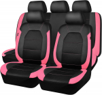 Autotooli katte kinnitus: PU-nahk ja kunstnahk sandwich-&otilde;mblusega - Sobib Euroopa, USA ja L&auml;his-Ida turgudele 2-piece set (front single seat) roosa