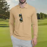 Meeste Klassikalised Golfis&auml;rgid J&auml;&auml;siid Hingav Pikkade Varrukatega Performance Kraega S&auml;rgid Kerged Suvised Vabaaja Kiiresti Kuivavad T-s&auml;rgid S