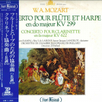 LP plaat JEAN-PIERRE RAMPAL, JACQUES LANCELO - Mozart: Kontsert fl&ouml;&ouml;dile ja harfile ERA1055 ERATO 1975 Jaapan Obi Klassikaline Kasutatud