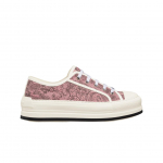 (w) Dior Walk'n'dior Platvormiga Tennised Roosa Hall Tikitud Puuvillane Toile De Jouy Sauvage Muster EU 41W